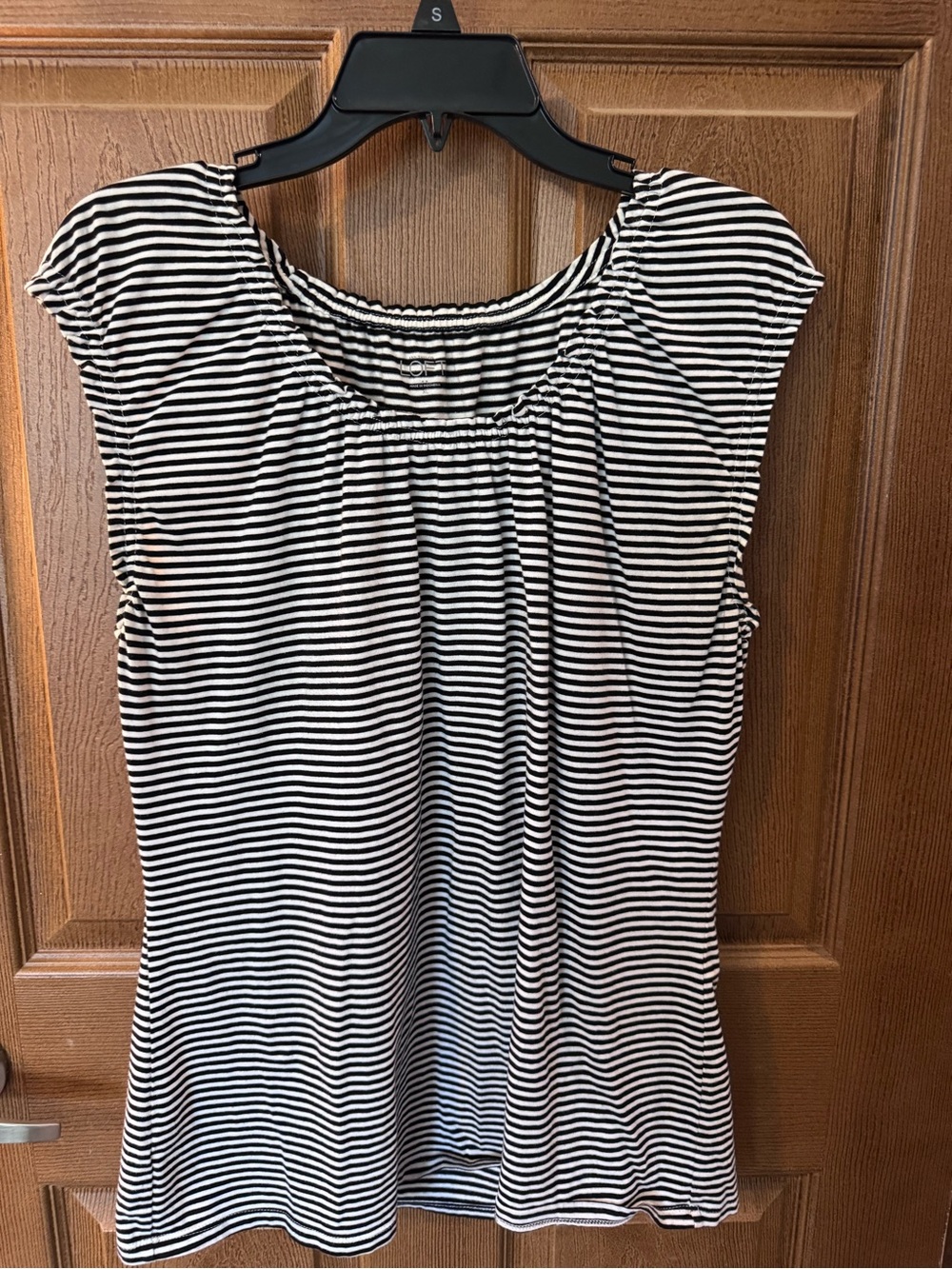 Ann Taylor Loft Women’s Black & White Striped Top Size XL